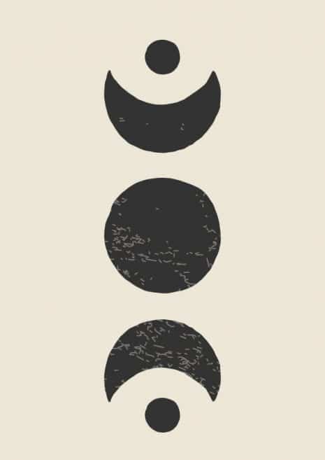 Moon Phases Print 1 Art Print