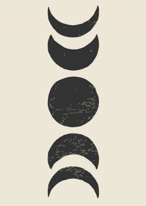 Moon Phases Print 4 Art Print