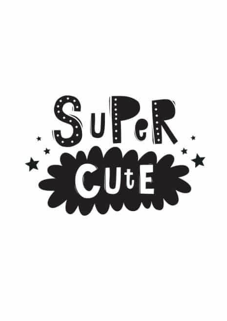 Scandinavian Style Nursery Art Print 16 Art Print