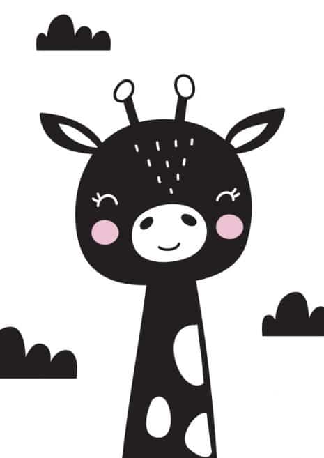 Scandinavian Style Nursery Art Print 24 Art Print