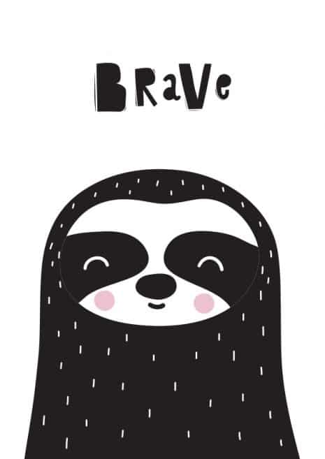 Scandinavian Style Nursery Art Print 2 Art Print