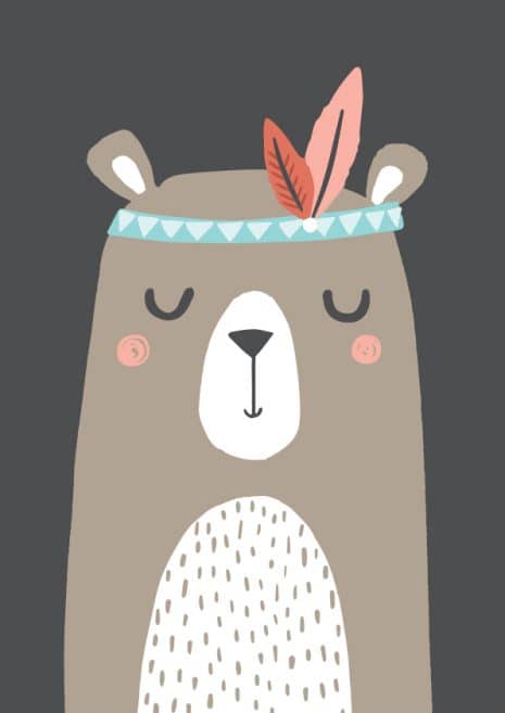 Tribal Nursery Print 2 Art Print