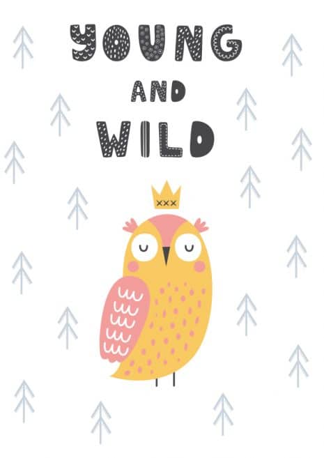 Young and Wild Print Art Print